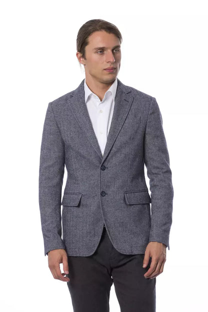 Blauer Polyester-Blazer