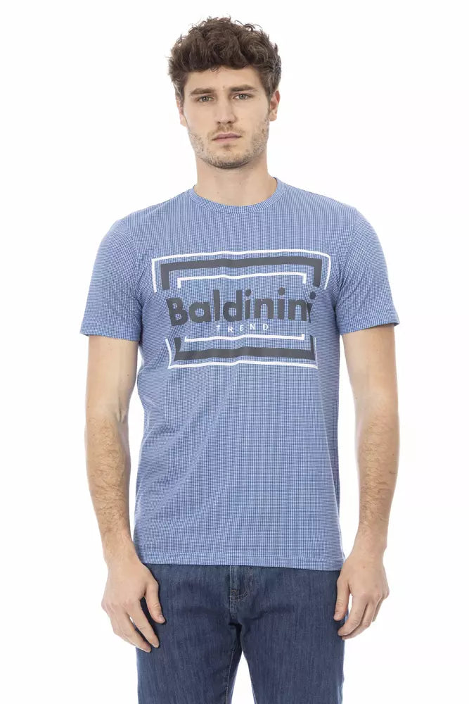 T-shirt in cotone azzurro