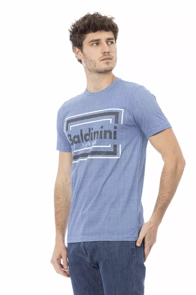 T-shirt in cotone azzurro