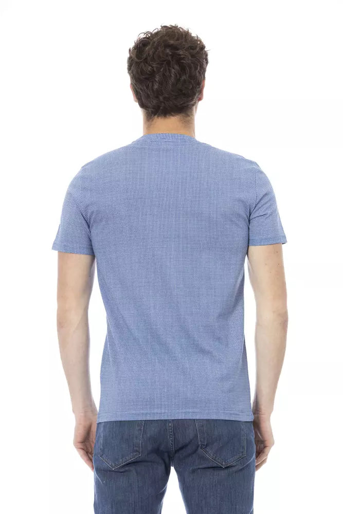 T-shirt in cotone azzurro