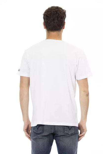 Trussardi Action White Cotton Men T-Shirt