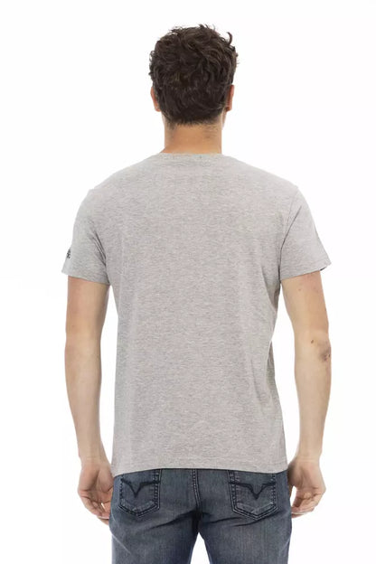 T-shirt in cotone grigio