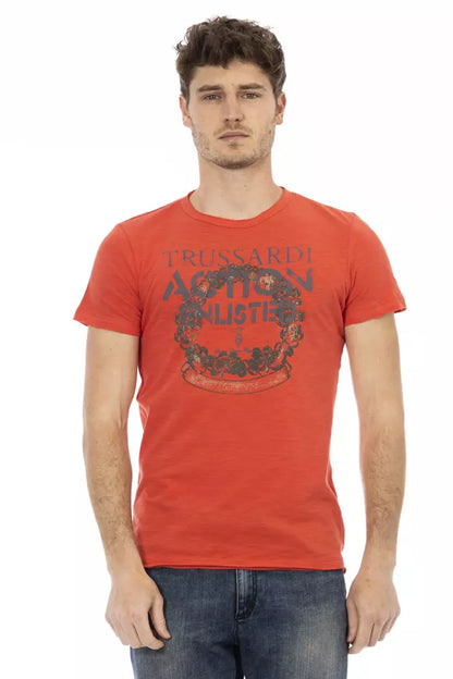 Rotes Baumwoll-T-Shirt