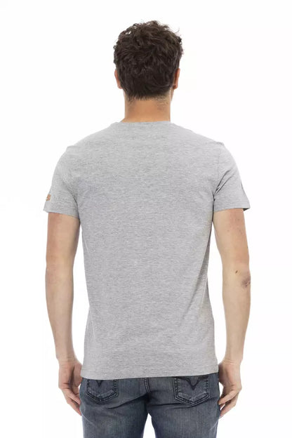 T-shirt in cotone grigio