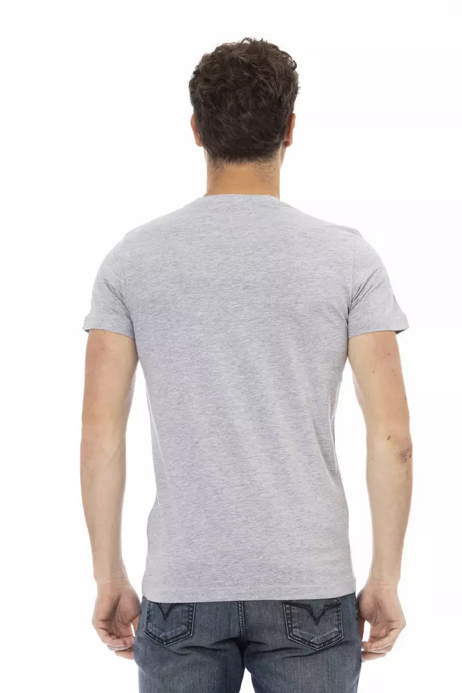 T-shirt in cotone grigio