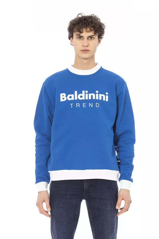 Maglione in cotone blu