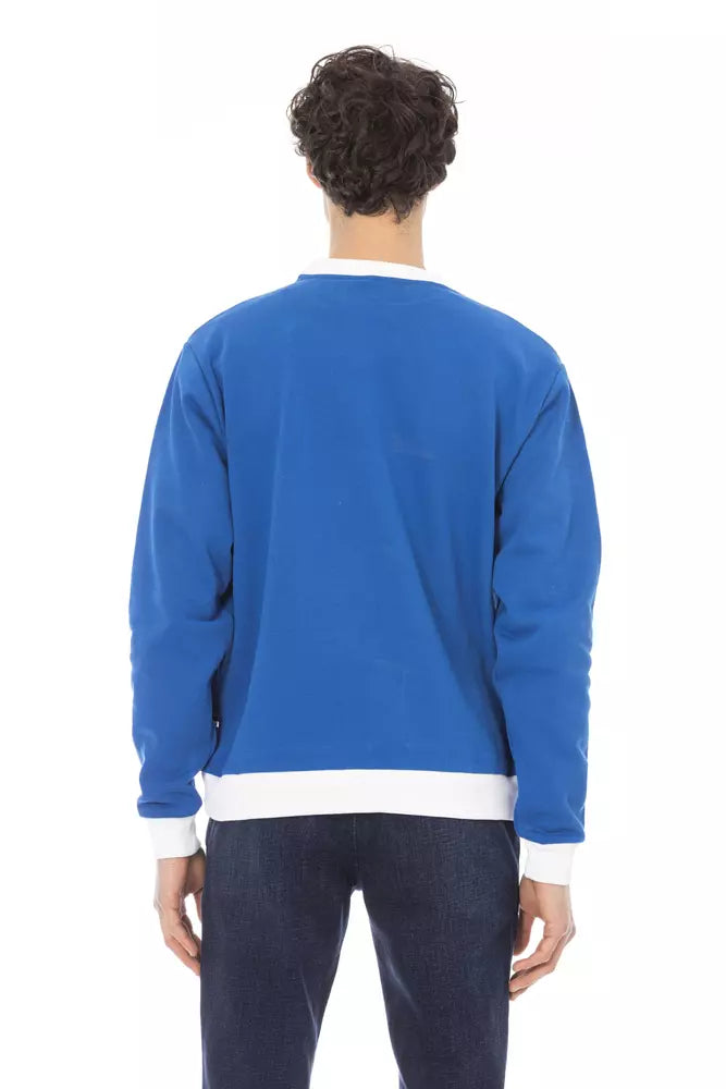 Maglione in cotone blu