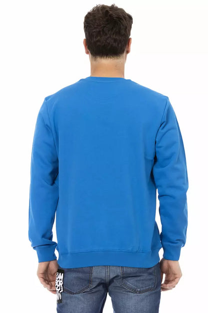 Maglione in cotone blu