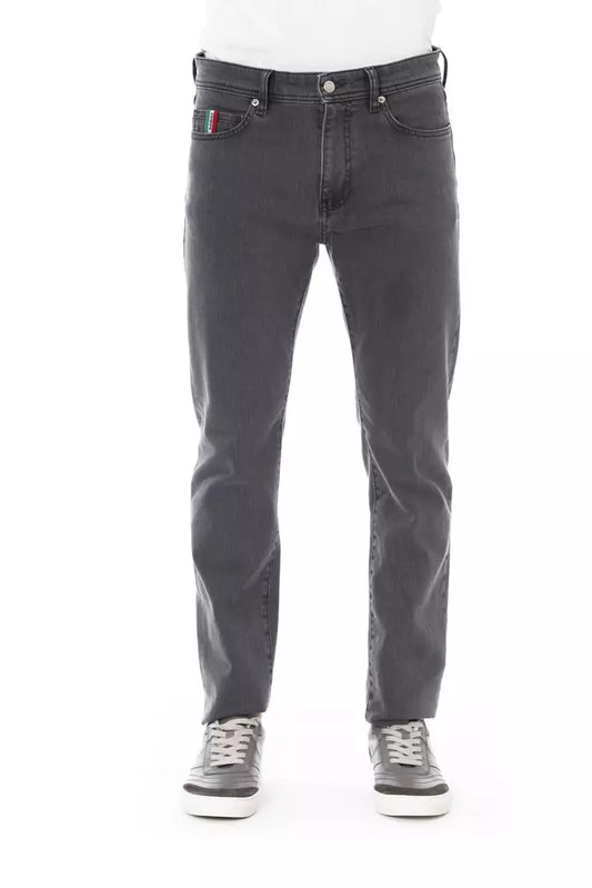 Jeans e pantaloni in cotone grigio