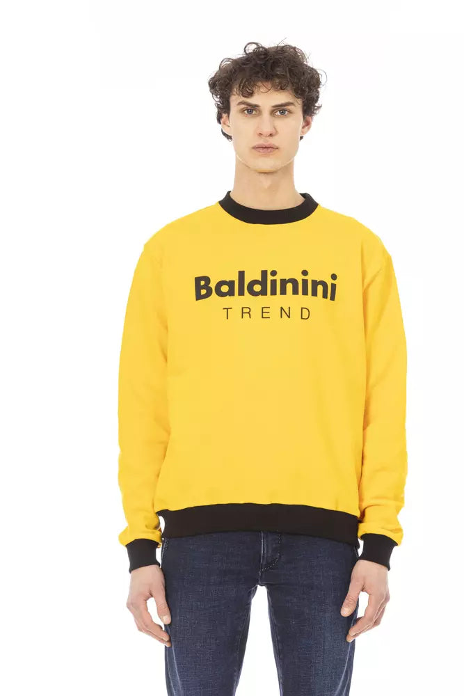 Maglione di cotone giallo