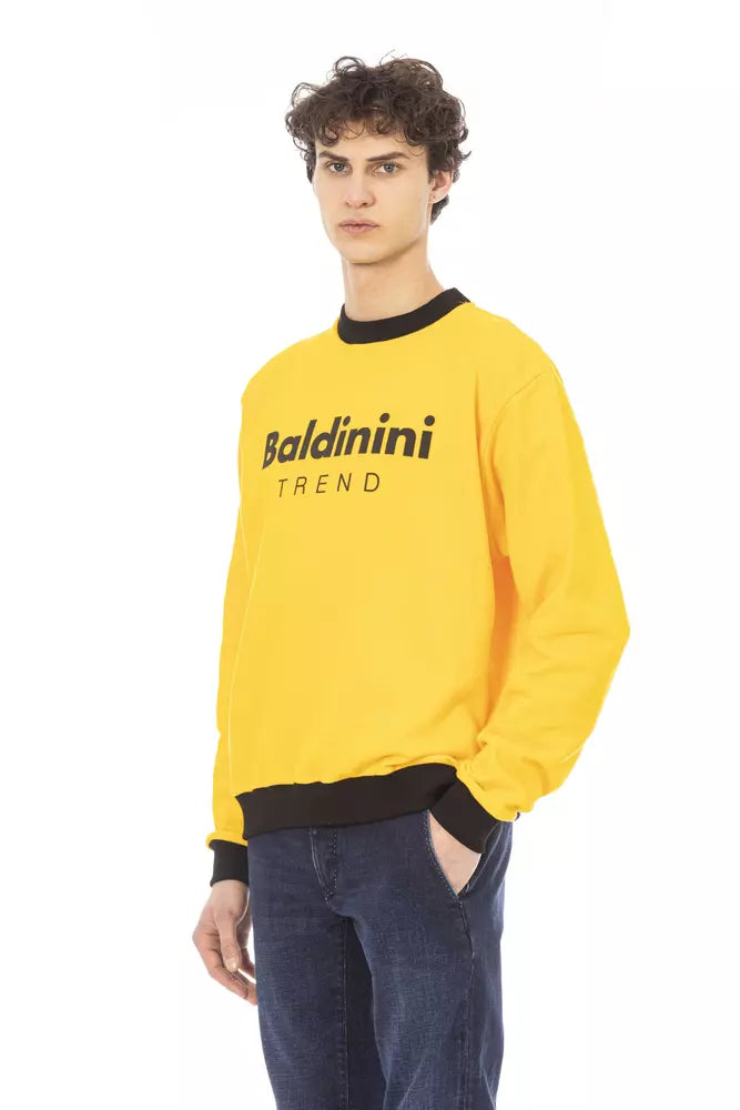 Maglione di cotone giallo