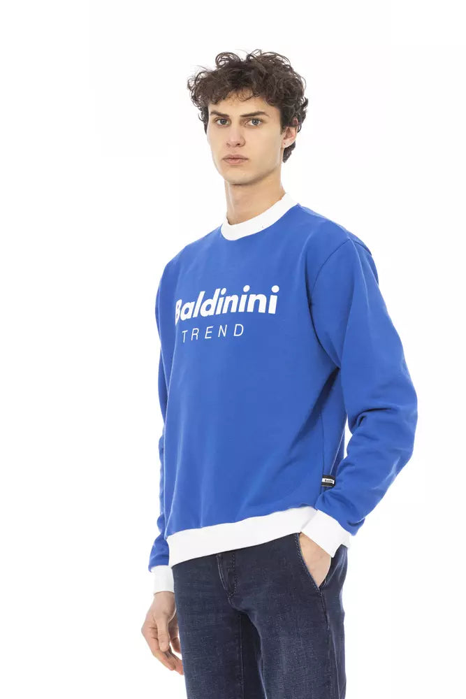 Maglione in cotone blu