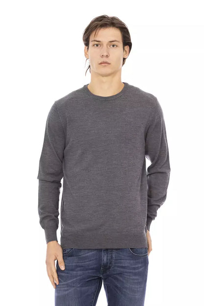 Maglione in tessuto grigio