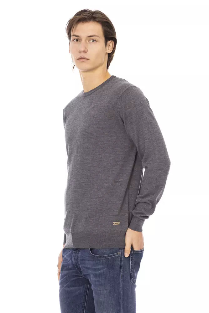 Maglione in tessuto grigio