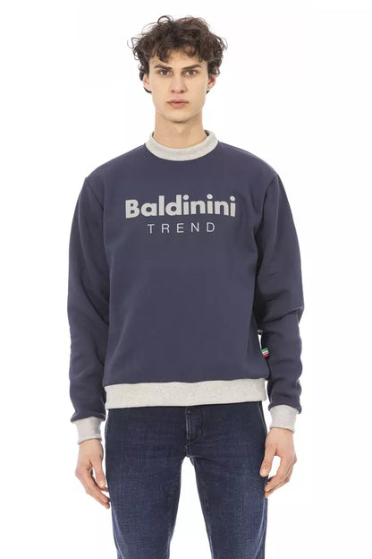 Maglione in cotone blu