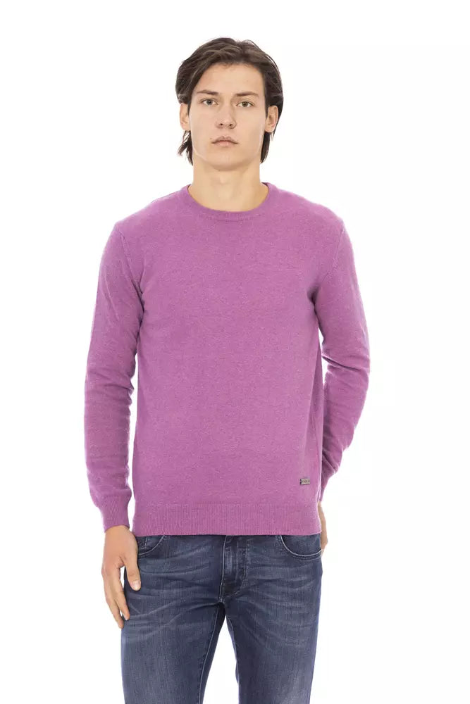 Lila Wollpullover