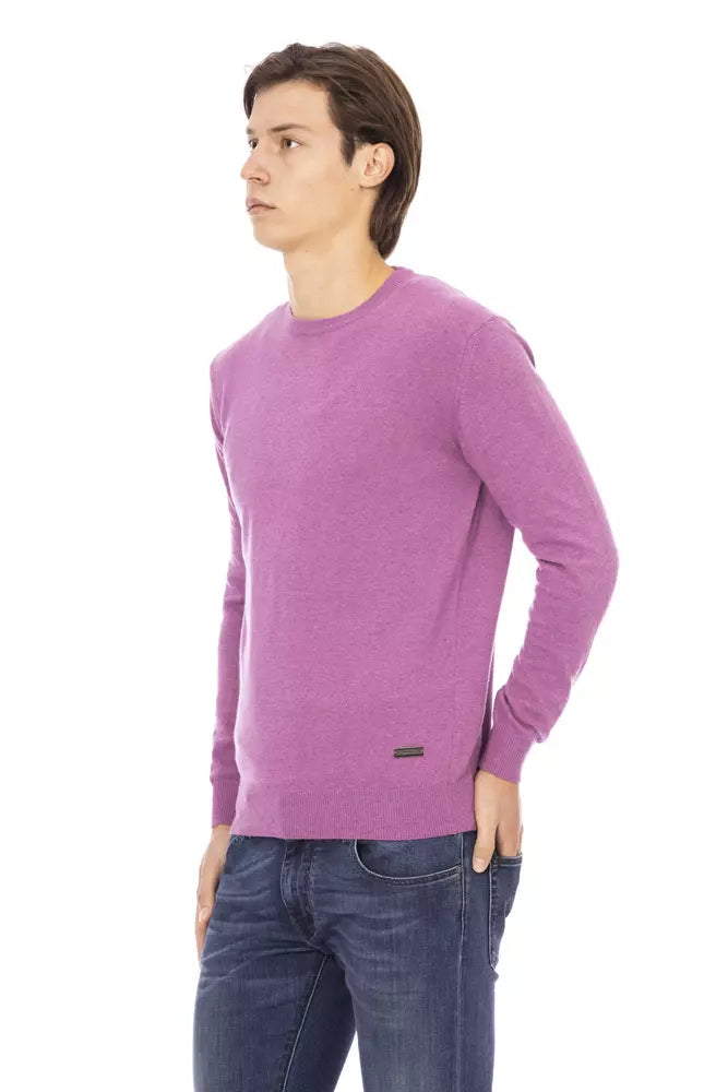 Maglione di lana viola