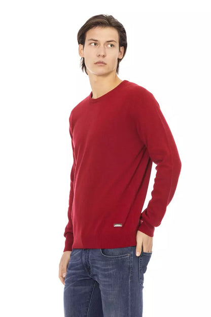 Maglione di lana rossa