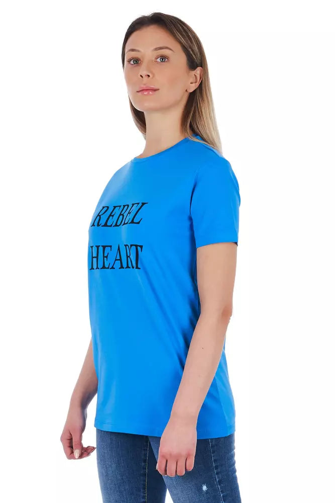 Hellblaue Baumwoll-Tops und T-Shirt