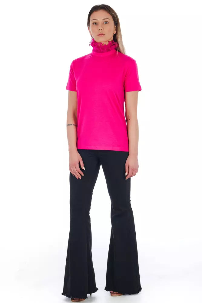 Pink Cotton Women Top