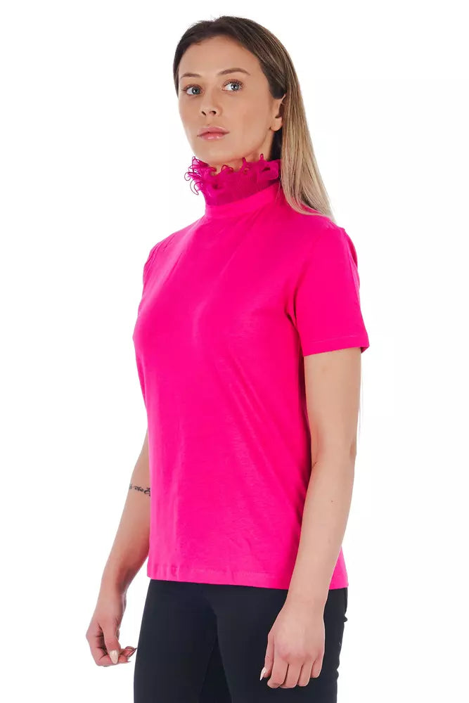 Pink Cotton Women Top