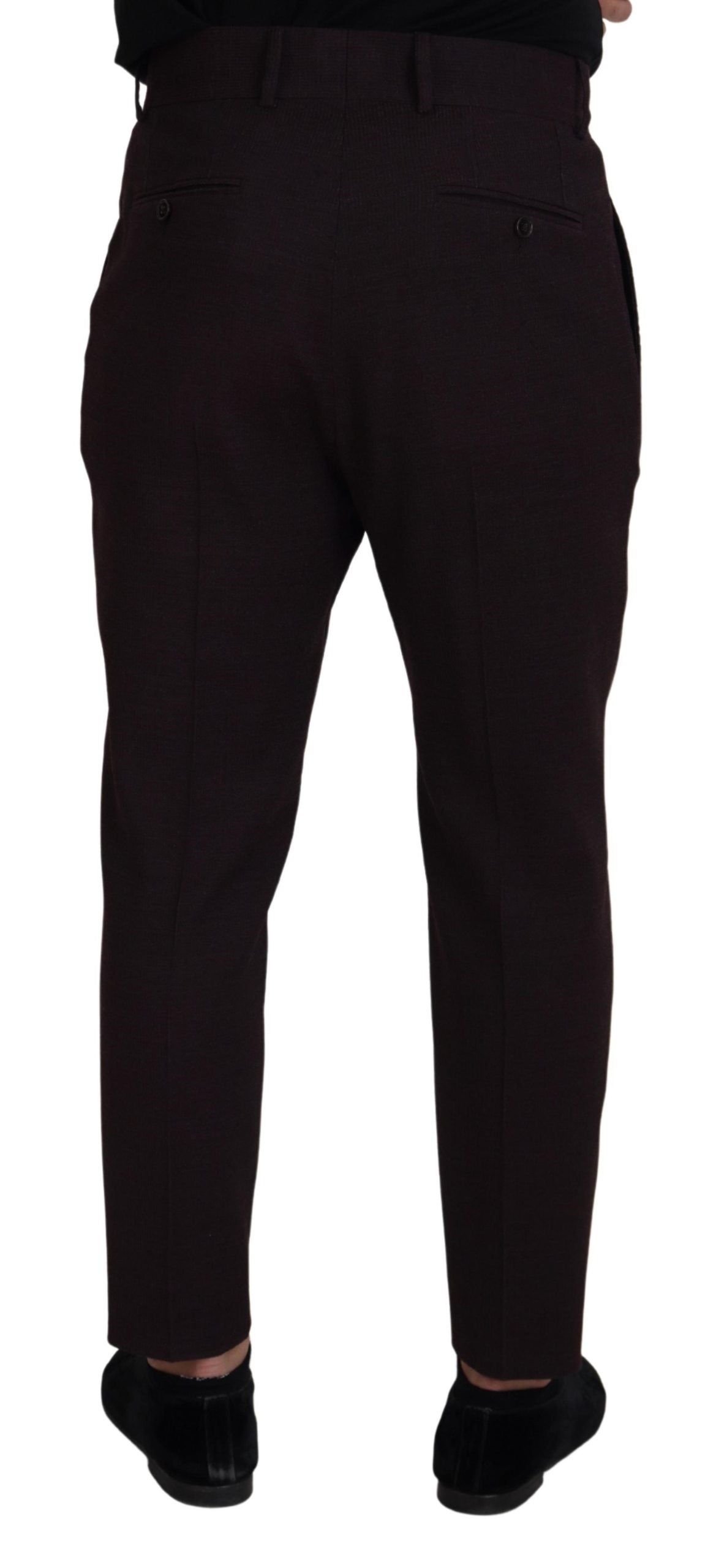 Pantaloni chino da uomo in cotone marrone