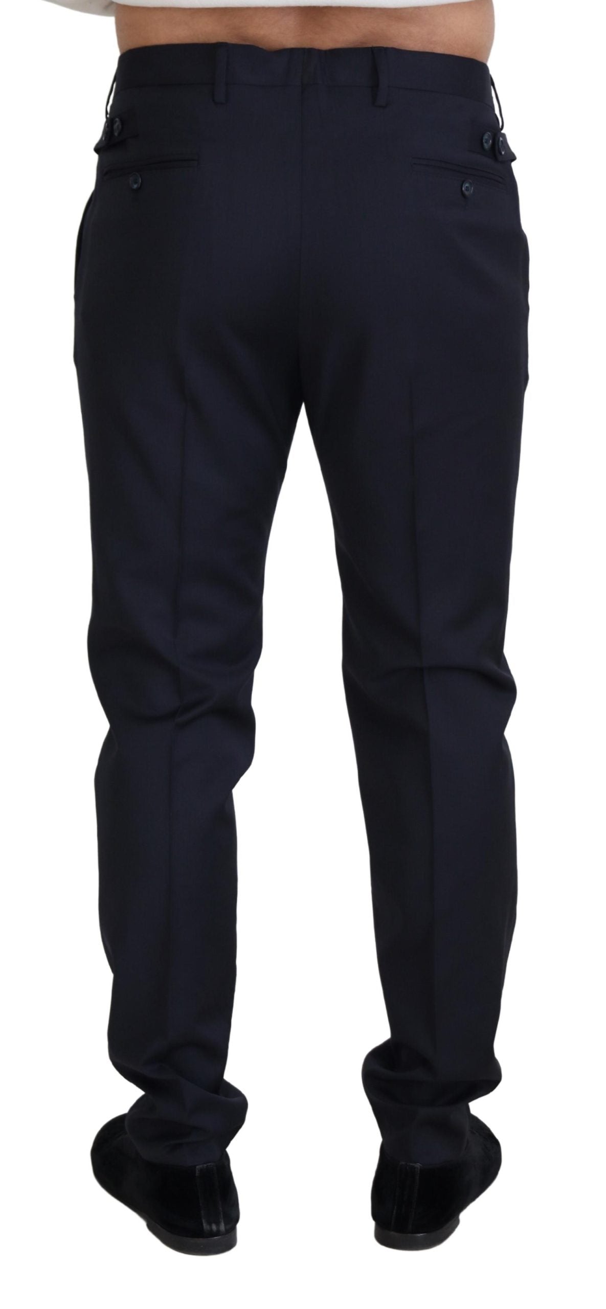 Elegante blaue Hose aus Wollmischung