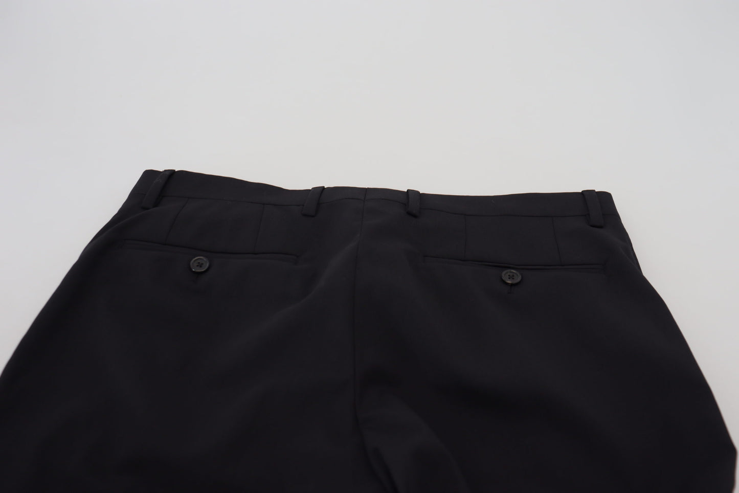 Elegante schwarze Hose aus Wollmischung