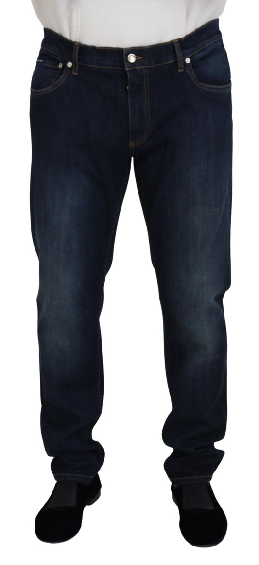 Elegante blaue Jeanshose