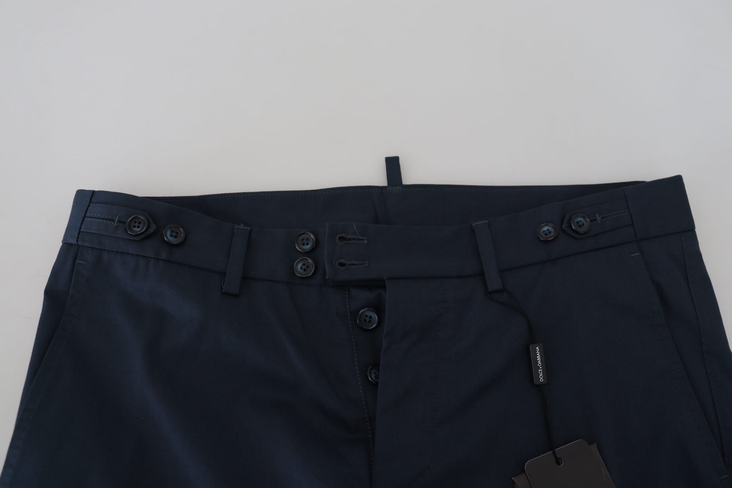 Elegante blaue Shorts aus Baumwollmischung