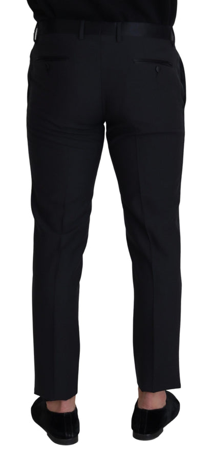 Elegante schwarze Hose aus Wollmischung