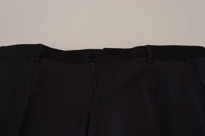 Elegante schwarze Hose aus Wollmischung