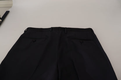 Elegante schwarze Hose aus Wollmischung