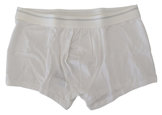 Elegante weiße Boxershorts aus Baumwollmischung