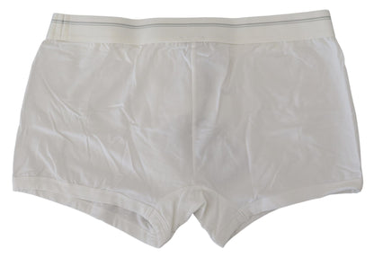 Elegante weiße Boxershorts aus Baumwollmischung