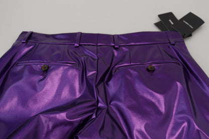 Pantaloni casual da uomo viola brillanti