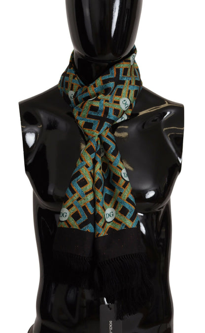 Dolce & Gabbana Elegant Multicolor Silk Men's Scarf