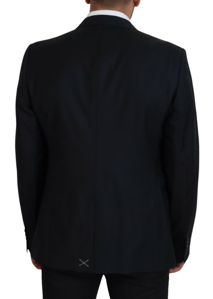 Eleganter dunkelblauer einreihiger Blazer