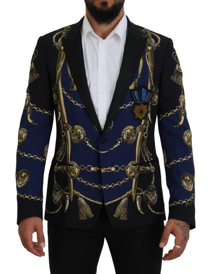 Eleganter mehrfarbiger Martini-Blazer