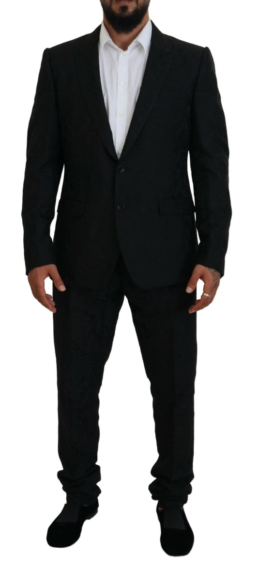 Dolce & Gabbana Black Martini Slim Fit Designer Suit