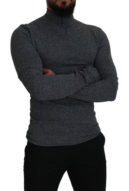 Eleganter dunkelgrauer Pullover