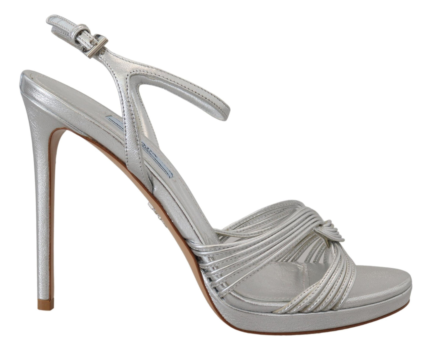 Elegante Sandalen mit Stilettoabsatz in Silber