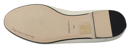 Mocassini slip on in velluto bianco. Scarpe basse