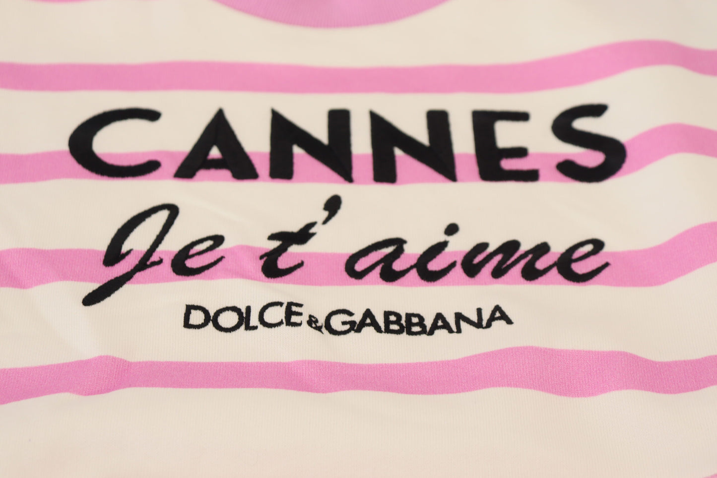 T-shirt esclusiva CANNES bianco rosa