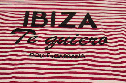 T-shirt esclusiva IBIZA bianca rosa