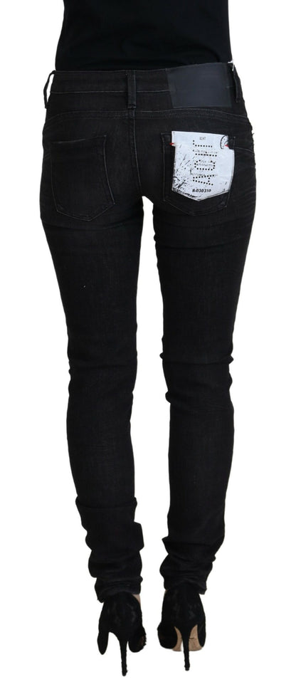 Schicke Low Waist Designer-Skinny-Jeans