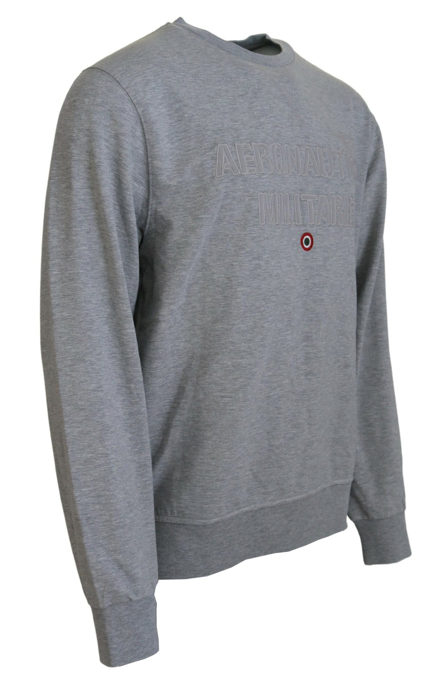 Maglione felpato da uomo grigio