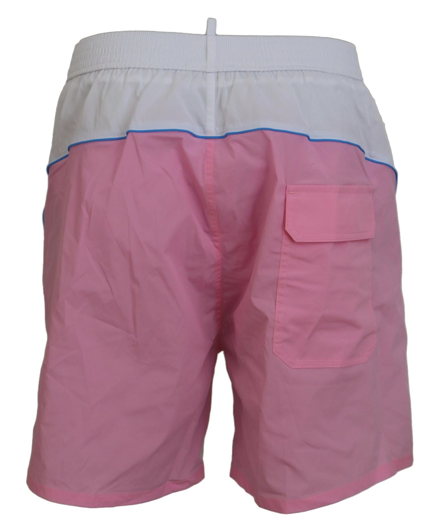 Costumi da bagno pantaloncini da bagno da uomo con stampa logo bianco rosa