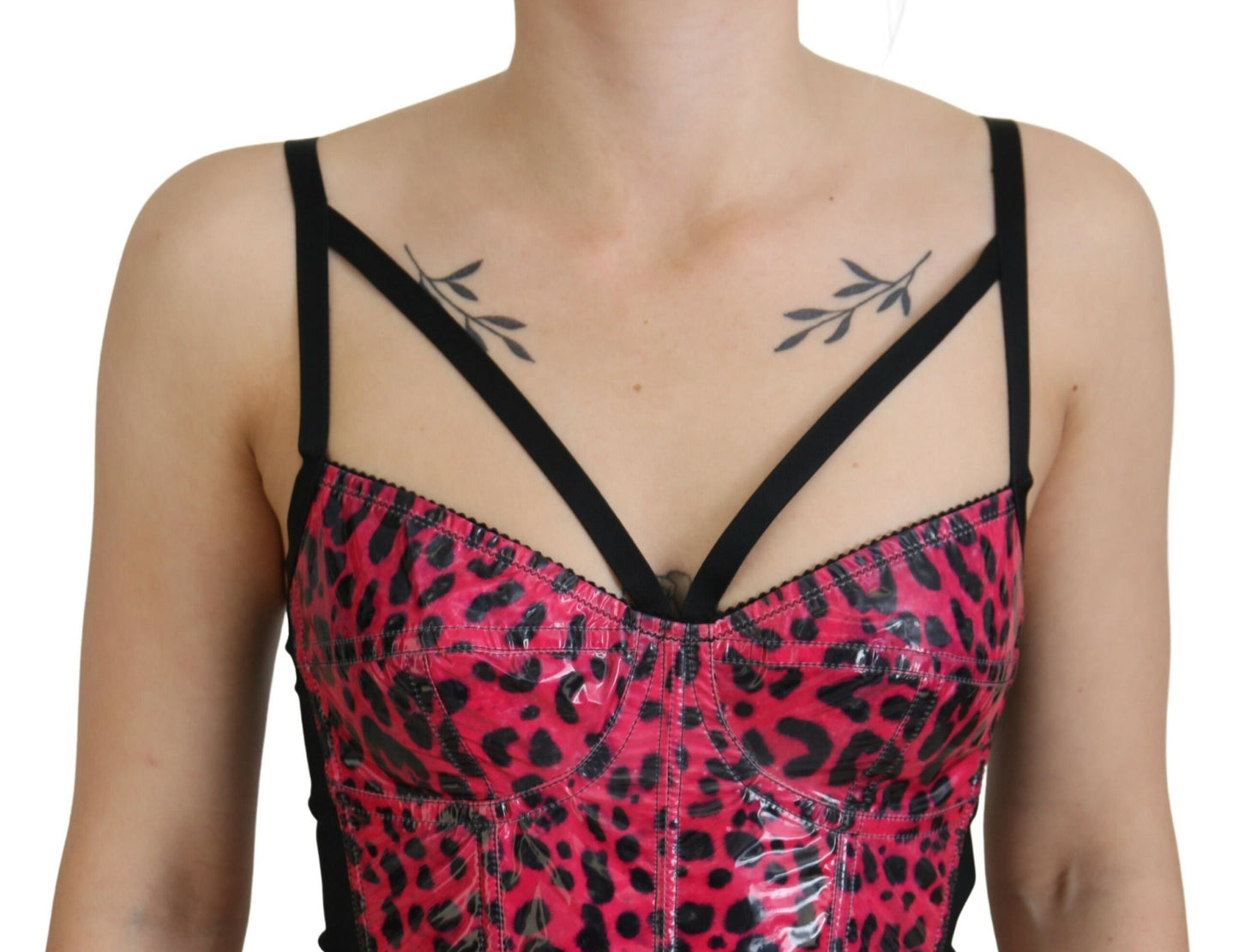 Bustier-Korsett mit Leopardenmuster