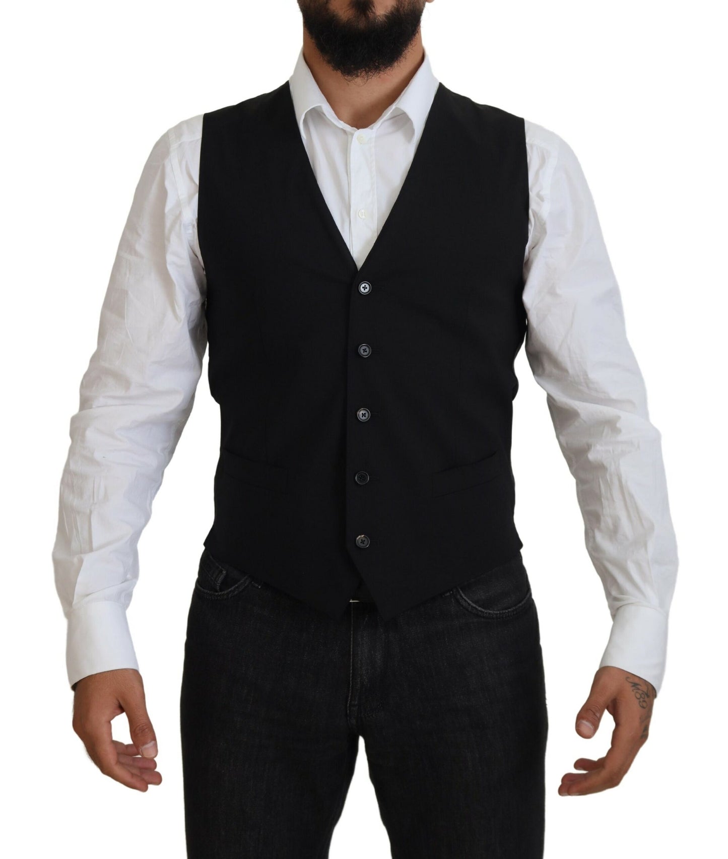 Giacca nera Gilet Blazer MARTINI in 2 pezzi